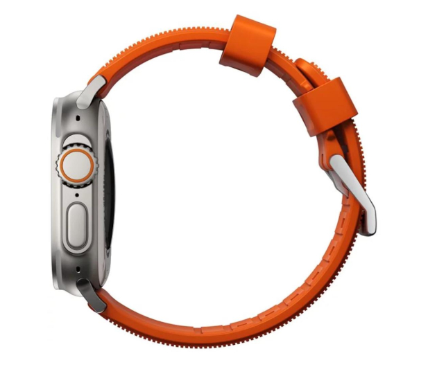 Nomad Rugged Strap Apple Watch 49/45/44/42mm orange/silver - 1258631 - zdjęcie 2